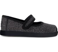 TOMS Girl'S Nora Mary Jane Flat, Black Iridescent Glimmer, 1.5 UK
