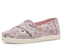 TOMS Girl'S Youth Alpargata Classic Espadrille, Pink Quartz Archival Floral, 31.5 EU