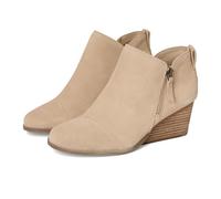 TOMS Goldie - Botas de moda para mujer, ante avena, talla 36, Gamuza avena, 38.5 EU