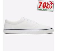 Toms Hombres Alpargata Fénix Casual Lace Up Zapatillas Blancas