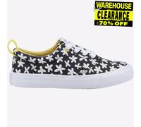 Toms Junior Niñas Fenix Cordones Floral Moda Zapatillas Casual Negro Amarillo