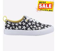 Toms Junior Niñas Fenix Cordones Floral Moda Zapatillas Casual Negro Amarillo