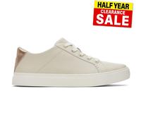 Toms Kameron Mujer de Piel Zapatillas Retro Clásico Casual Zapatillas Beige