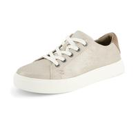 TOMS Kameron - Tenis con Cordones para Mujer, Gamuza metálica champán, 43.5 EU