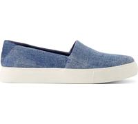 TOMS Kameron - Tenis sin Cordones para Mujer, Mezclilla Texturizada de Cielo Oscuro, 43.5 EU