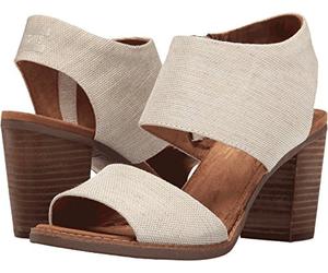 TOMS Majorca Cutout, Sandalias de Tacón Mujer, Beige, 40 EU