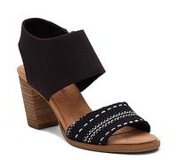 TOMS Majorca Cutout, Sandalias de Tacón Mujer, Negro Multicolor, 43.5 EU