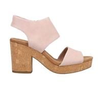 TOMS Majorca Platform, Sandalia con talón Mujer, Ballet Pink Suede, 40 EU