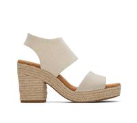 TOMS Majorca Platform, Sandalias de Tacón Mujer, Beige (Beis), 38.5 EU
