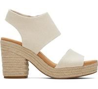 TOMS Majorca Platform, Sandalias de Tacón Mujer, Beige (Beis), 42.5 EU