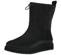 TOMS Makenna, Botas para Nieve Mujer, Black Black Leather and Ridged, 35.5 EU