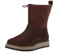 TOMS Makenna, Botas para Nieve Mujer, Chestnut Leather and Ridged, 38.5 EU