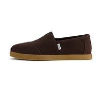 TOMS Men's ALP FWD Espadrille, Chocolate Brown Recycled Cotton Canvas, 43 EU