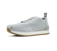 TOMS Men's Resident Plus Lace-Up Sneaker, Light Grey Engineered Knit, 44 EU