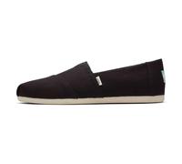 Toms Shoes Alpargata Mocasín plano de algodón reciclado Mujer Negro/Blanco 39 EU