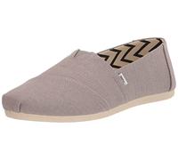 TOMS Mocasines Planos Alpargata Heritage de Lona para Mujer, Morning Dove, 10 US Wide