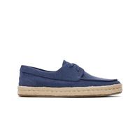 TOMS Mocasines Planos Cabo Rope para Hombre, Cadet Blue Heritage Canvas Suede, 39 EU