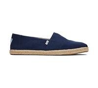 TOMS Alpargata Rope Classic, Mocasín Plano Hombre, Blue Navy, 45 EU