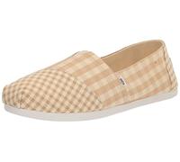 TOMS Mocasines Planos con Estampado de Alpargata para Mujer, Brown, 43.5 EU