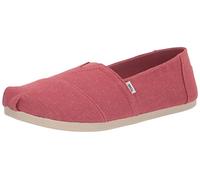 TOMS Mocasines Planos con Estampado de Alpargata para Mujer, Rosa y Rojo., 35.5 EU
