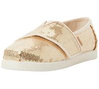 TOMS Mocasines Planos de Alpargata para niño y niña, Mini Lentejuelas, Color champán, Talla 6, Mini Lentejuelas champán, 6 UK Child
