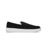 TOMS Mocasines Planos Trvl Lite para Hombre, Tejido Flameado de algodón Reciclado Negro, 43 EU