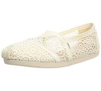 TOMS Moroccan Corchet Alpargata Mocasines Planos Mujer, Blanco Roto, 37.5 EU