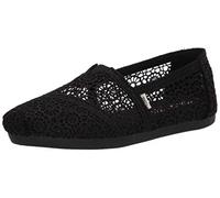 TOMS Moroccan Corchet Alpargata, Mocasines Planos Mujer, Negro, 41 EU