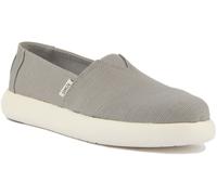 TOMS Mujer Alpargata Cupsole Ortholite Zapatillas En Gris Claro Talla UK 3-8