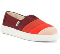 TOMS Mujer Alpargata Malva Puff Ortholite Zapatillas En Rojo Mezcla Talla UK 3 -