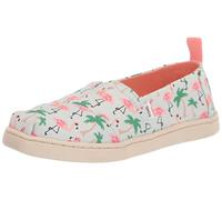 TOMS Niñas Alpargata Print Mocasines Planos, Azul Claro, 37.5 EU