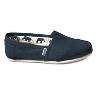 TOMS Niños Azul Marino Tela Tiny Classic Espadrilles-UK 2 Niños