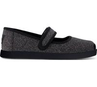 TOMS Nora Mary Jane para niñas, Brillo Iridiscente Negro, 31 EU