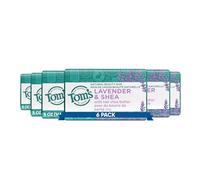 Tom's of Maine Natural Beauty Bar - Jabón de lavanda y karité con manteca de karité cruda, 142 ml, 6 unidades