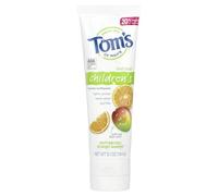 Tom's of Maine Pasta de dientes anticaries con flúor para niños, natural, mango naranja escandaloso, 144 g