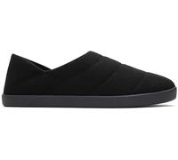 TOMS Pantuflas Ezra para hombre, Forro polar de fieltro negro, 42 EU