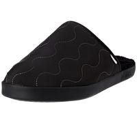 TOMS Pantuflas Harbor acogedoras sin cordones para hombre, Piel de oveja sintética Ripstop de algodón acolchado negro, 42 EU