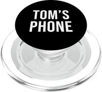 Tom's Phone Negro Blanco Nombre Tom PopSockets PopGrip para MagSafe