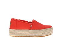 TOMS Plataforma Valencia para Mujer, Flame, Lona deshilachada, 42.5 EU