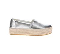 TOMS Plataforma Valencia para mujer, Plateado Metálico, 43.5 EU
