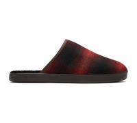 Toms Puerto Mula Hombre Casual Confort Salón sin Cordones Piel Pantuflas Rojo