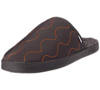 TOMS Puerto, Pantuflas Hombre, Pavement Grey Quilted Cotton Rip Stop Faux Shearling, 40.5 EU