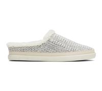 Toms Salvia Mula Mujer Confort Casual sin Cordones Salón Pantuflas Blanco