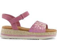 TOMS Sandalia de cuña Diana para niña, Pink, 1 UK