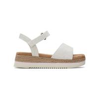 TOMS Sandalia DianaWedge para niña, Tinte de hilo natural, 37 EU