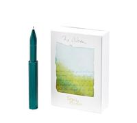 Tom's Studio The Wren - Bolígrafo recargable para uso diario (Ivy) | Punta fabricada en Japón (0,3-0,5 mm) | Aluminio anodizado | Incluye depósito de tinta y muestra de tinta Midnight de 3 ml | Regalo