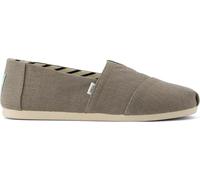 TOMS Tenis clásicos Alpargata para Hombre, Lona Gris Vetiver Heritage, 40 EU