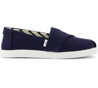 TOMS Tenis de Lona Unisex para Adultos y jóvenes, Color Azul Marino, Navy, 3.5 UK