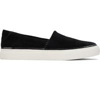 TOMS Tenis Kameron para Mujer, Gamuza Negra, 38 EU