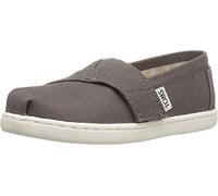 TOMS Tiny Alpargata Mocasines Planos, Lona, Unisex Niños, Gris, 22